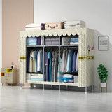 LEEGOHOME Wardrobe 85/110/130/150/170x45CMx170CM Closet Wardrobe with 23MM Steel