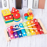 Montessori Wooden Toys Baby Educational Toy Childhood Learning