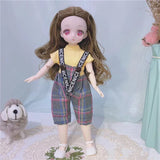 BJD Girl Dolls 30cm Kawaii Points Joint Movable