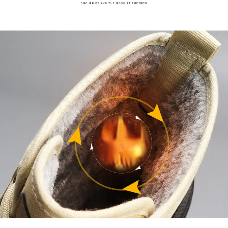 Shoes for Men Outdoor Male Booties 2023 Canvas