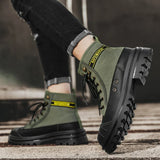 Shoes for Men Outdoor Male Booties 2023 Canvas