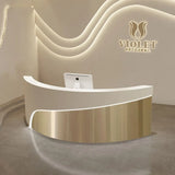 Shop Counter Tables Reception Desk Luxury Lectern White