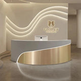 Shop Counter Tables Reception Desk Luxury Lectern White