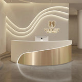 Shop Counter Tables Reception Desk Luxury Lectern White