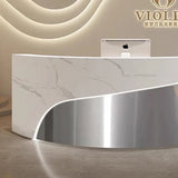 Shop Counter Tables Reception Desk Luxury Lectern White