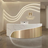 Shop Counter Tables Reception Desk Luxury Lectern White