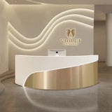 Shop Counter Tables Reception Desk Luxury Lectern White