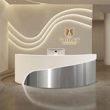 Shop Counter Tables Reception Desk Luxury Lectern White