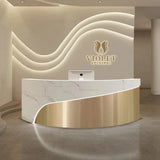 Shop Counter Tables Reception Desk Luxury Lectern White