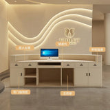 Shop Counter Tables Reception Desk Luxury Lectern White