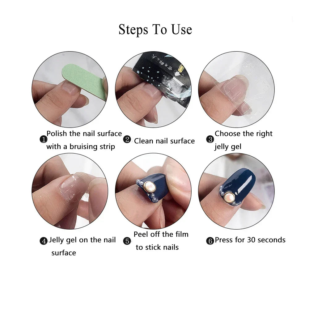 Short Nails Set Press On Handmade Professional Nails