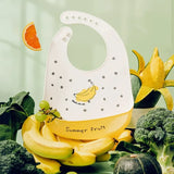 Silicone Babi Bib Waterproof Saliva Dripping Banana Bibs