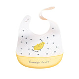 Silicone Babi Bib Waterproof Saliva Dripping Banana Bibs