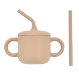 Silicone Baby Feeding Straw Cup Kids Learning Big