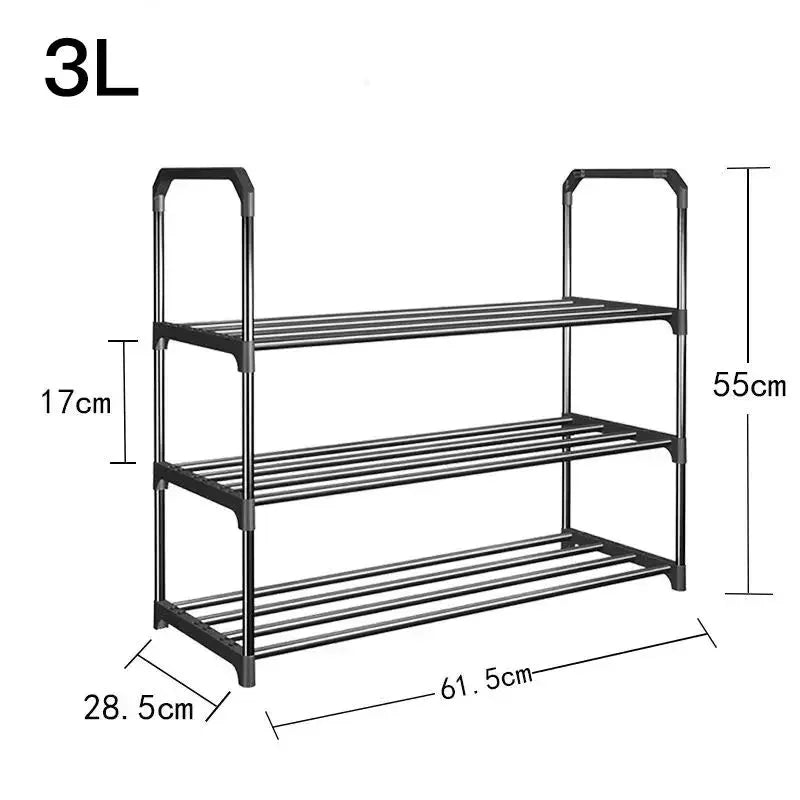Simple Multilayer Shoe Rack Assembly Shoe Cabinets Reinforced