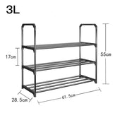Simple Multilayer Shoe Rack Assembly Shoe Cabinets Reinforced