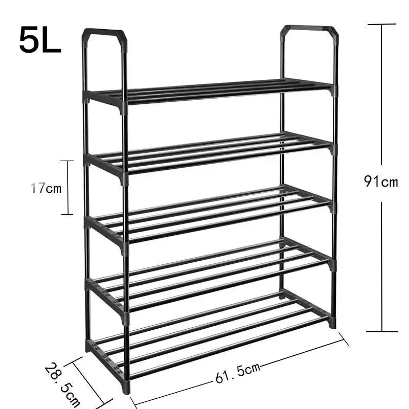 Simple Multilayer Shoe Rack Assembly Shoe Cabinets Reinforced