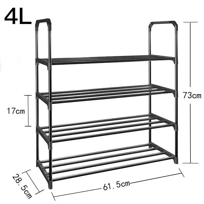 Simple Multilayer Shoe Rack Assembly Shoe Cabinets Reinforced