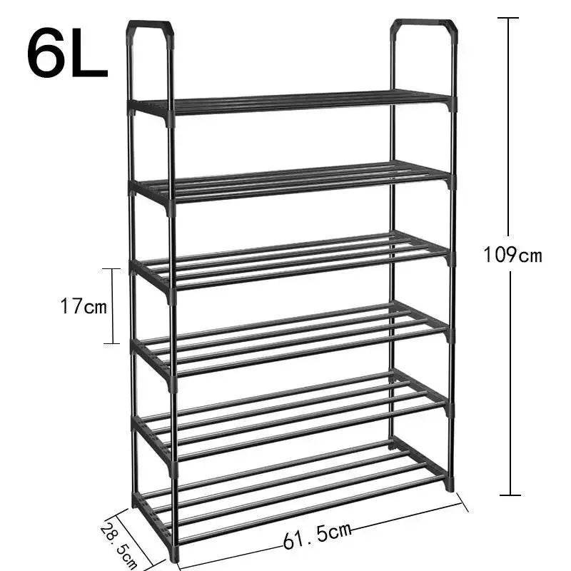 Simple Multilayer Shoe Rack Assembly Shoe Cabinets Reinforced