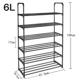 Simple Multilayer Shoe Rack Assembly Shoe Cabinets Reinforced