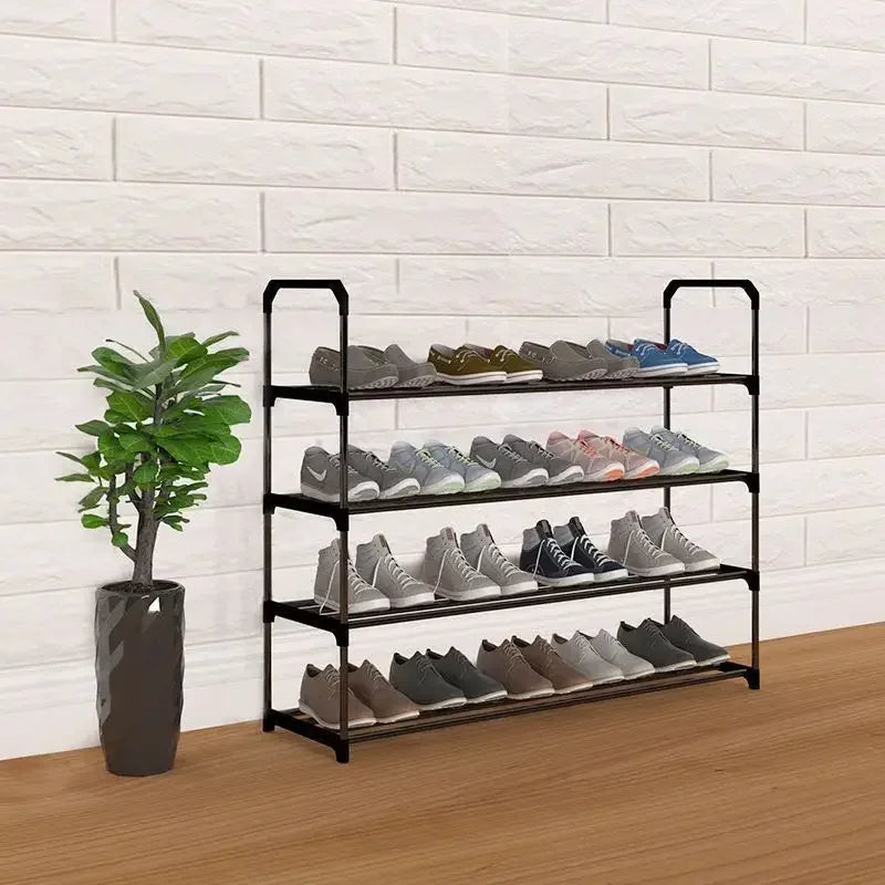 Simple Multilayer Shoe Rack Assembly Shoe Cabinets Reinforced
