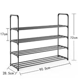 Simple Multilayer Shoe Rack Assembly Shoe Cabinets Reinforced