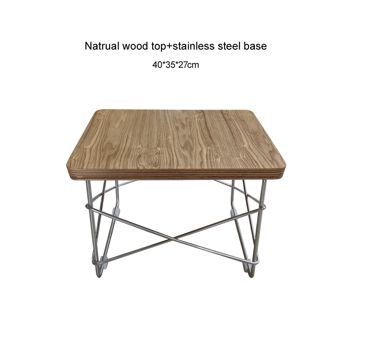 Small Sidetable LTR Low Table Plywood Rectangle Top