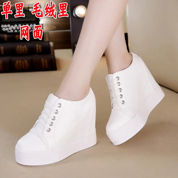 Sneakers Women Casual Shoes Autumn Winter Wedge Platform Hidden Heels comfortable Ladies Sneakers Women Shoes