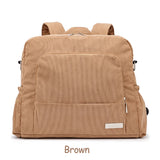 Soboba Corduroy Diaper Backpack for Mom Large Capacity
