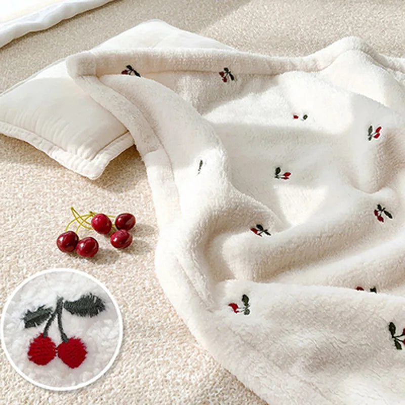 Soft Fleece Blanket Swaddling Blankets Baby Newborn Bed