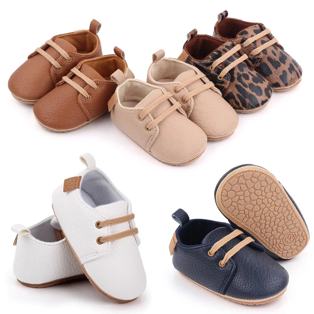Soft Leather Baby Shoes Moccasins Infant Girls Boys