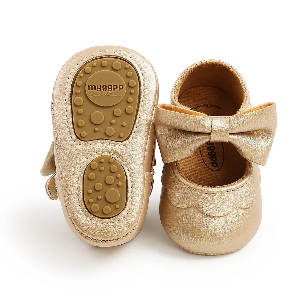 Soft Leather Lace Baby Girls Princess Shoes Newborn