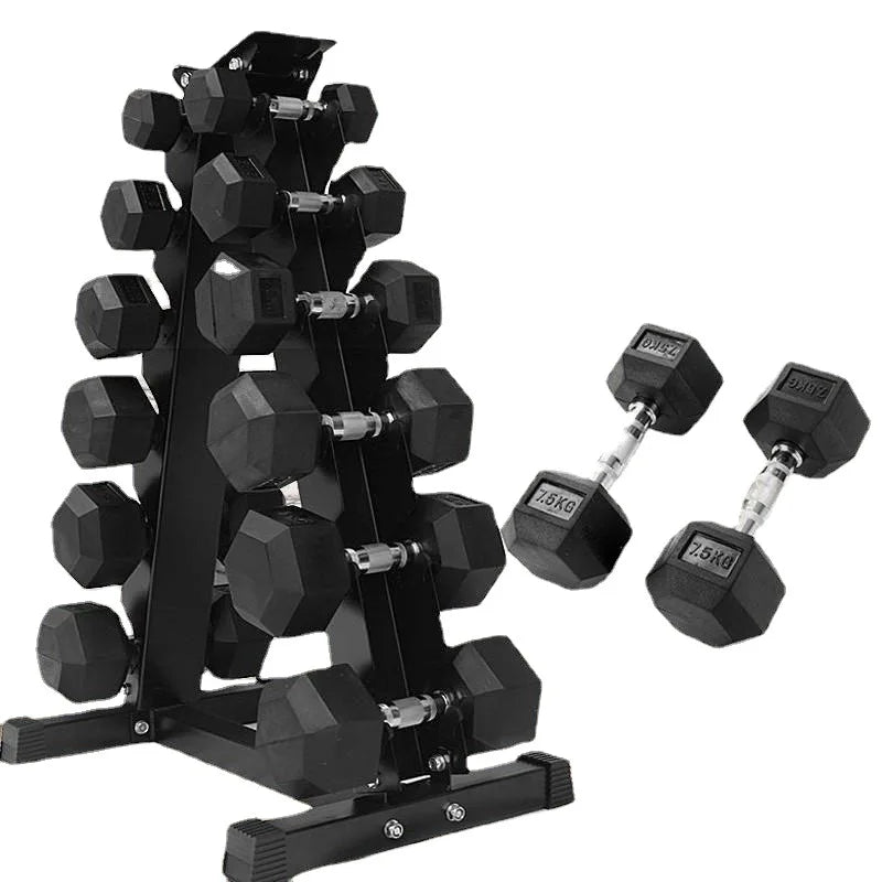 Solid Cast Iron Hexagonal Dumbbell Set, Hexagonal Dumbbell,