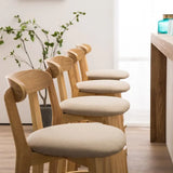 Solid Wood Bar Chair Back Simple North European