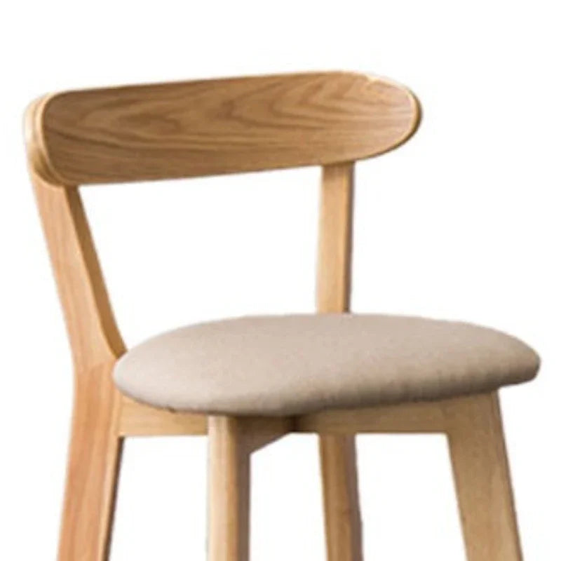 Solid Wood Bar Chair Back Simple North European