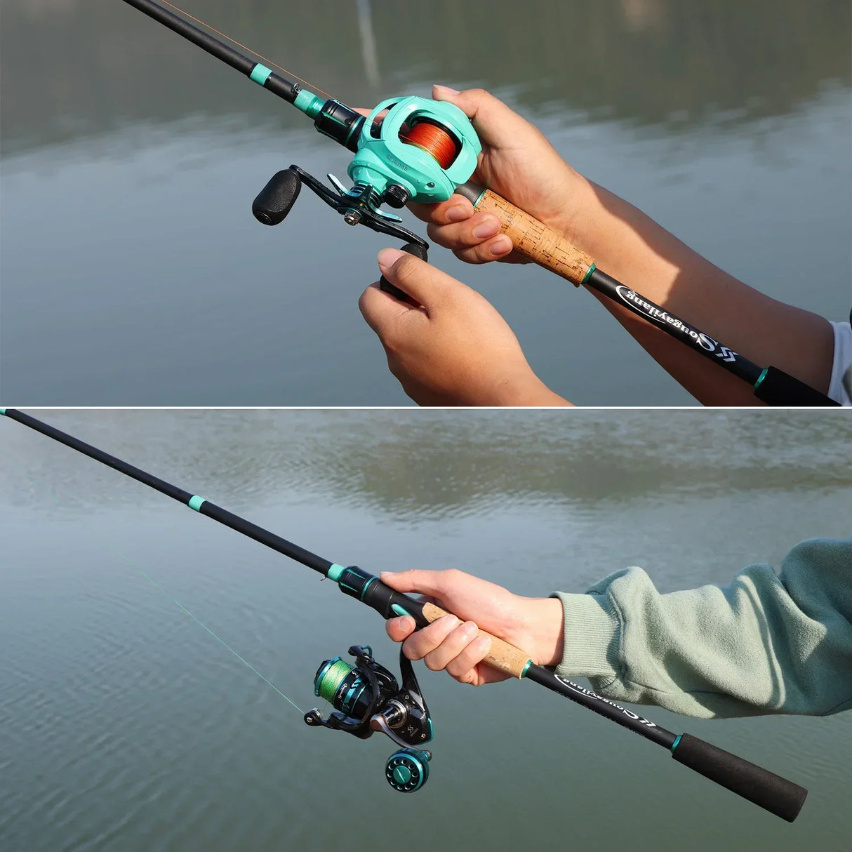 Sougayilang 1.8m 2.1m Casting Rod 4 Sections Carbon