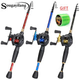 Sougayilang Fishing Rod Combo 1.8-2.4M Lure Fishing Rod