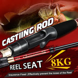 Sougayilang Fishing Rod Combo 1.8-2.4M Lure Fishing Rod