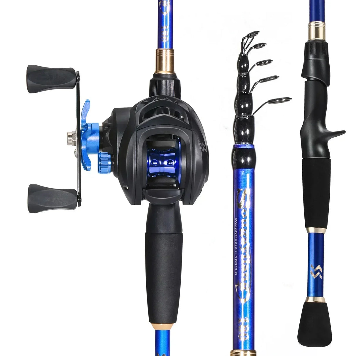 Sougayilang Fishing Rod Combo 1.8-2.4M Lure Fishing Rod