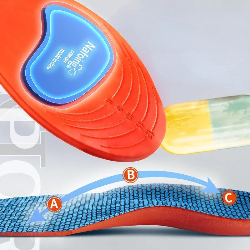 Sports Orthopedic Insoles For Shoes elastic Sole Technology