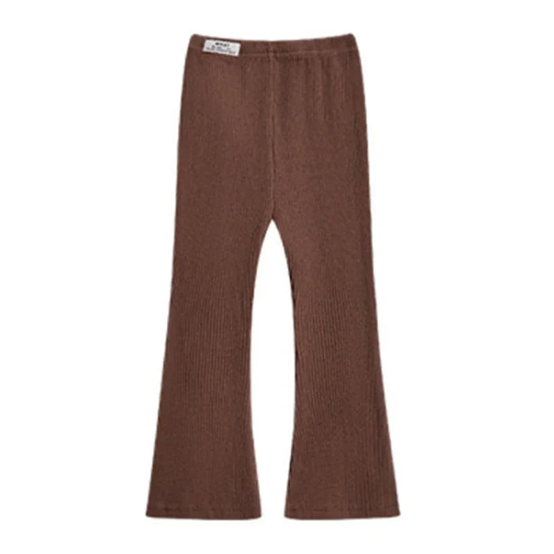 Spring Autumn Infant Baby Girls Pure Color Pants