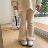Spring Autumn Infant Baby Girls Pure Color Pants