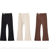Spring Autumn Infant Baby Girls Pure Color Pants