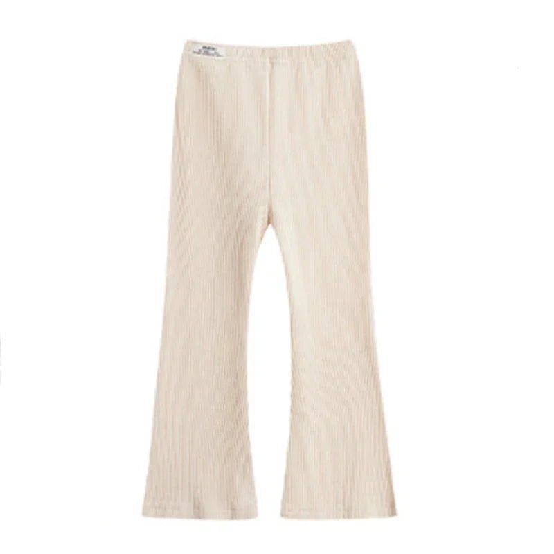 Spring Autumn Infant Baby Girls Pure Color Pants
