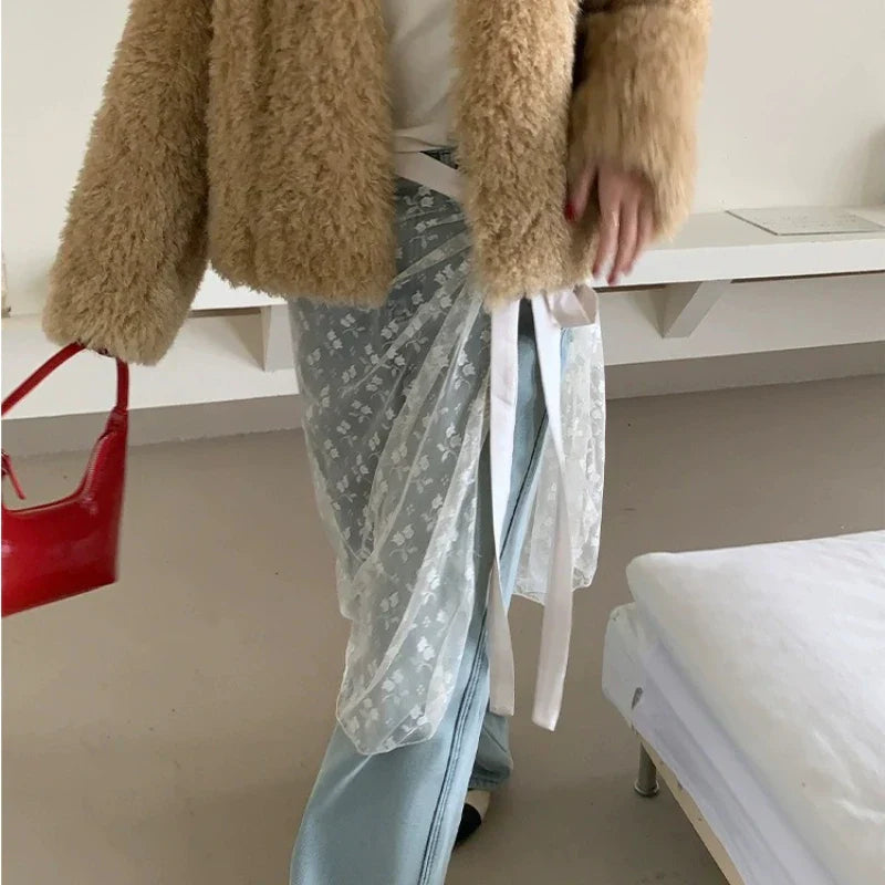 Spring Summer Korean Version Ins Blogger Unique Lace