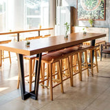 Square Industrial Bar Tables High Reception Standing Minimalist