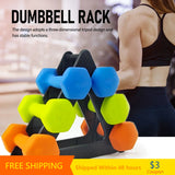 Stable Durable Dumbbell Rack PVC Holder for Small