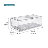 Stackable Refrigerator Organizer Bins, Reusable Food Storage Containers,