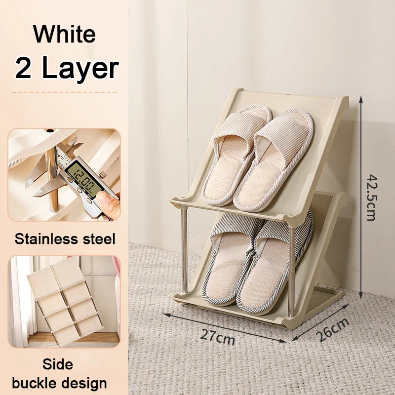 Stackable Shoe Rack Space Saving Shoerack Organizer