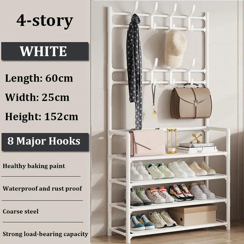 Stand for Clothes Shelf Coat Shelves Hanger Floor
